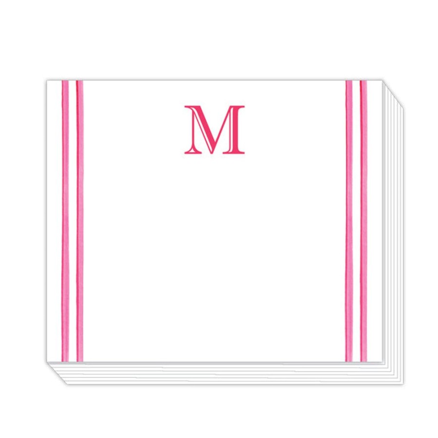 Monograms Rosanne Beck | Lattice Monogram M Notepad