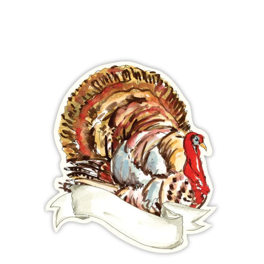 Home & Entertaining Rosanne Beck | Turkey With Banner Die Cut Accents