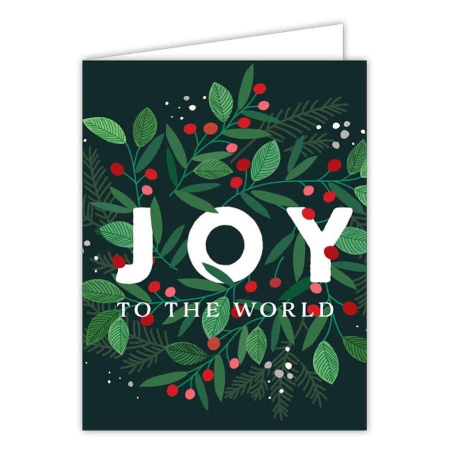 Seasonal Rosanne Beck | Joy To The World Berry Floral Greeting Card