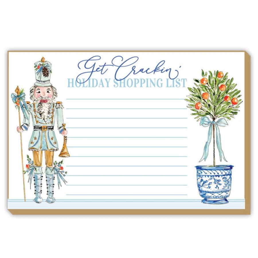 Seasonal Rosanne Beck | Christmas Citrus Nutcracker Luxe Large Notepad