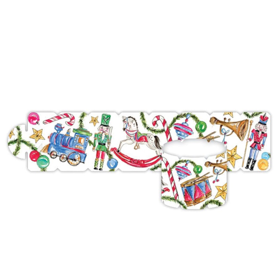 Seasonal Rosanne Beck | Traditional Christmas Toys Napkin Ring