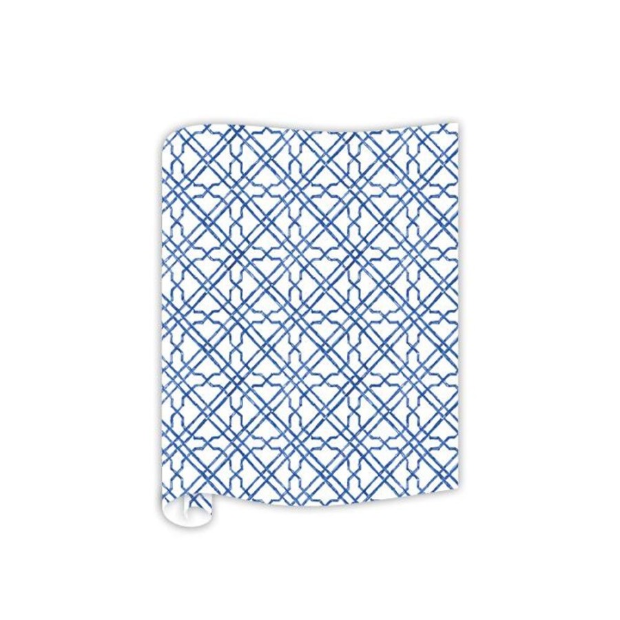 Seasonal Rosanne Beck | Blue Cane Trellis Table Runner