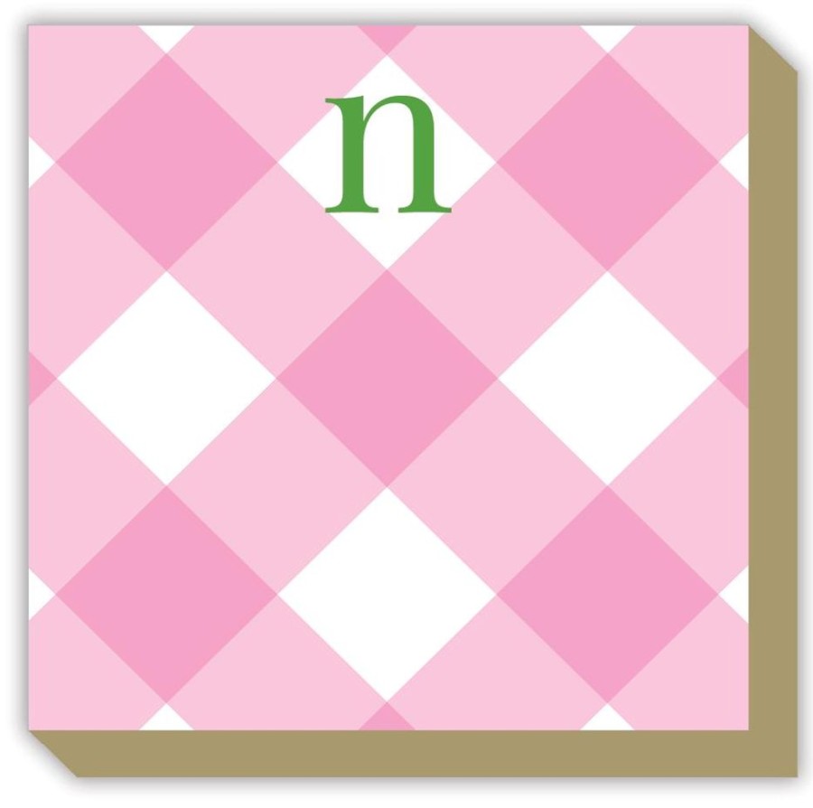 Monograms Rosanne Beck | Buffalo Check N Luxe Notepad