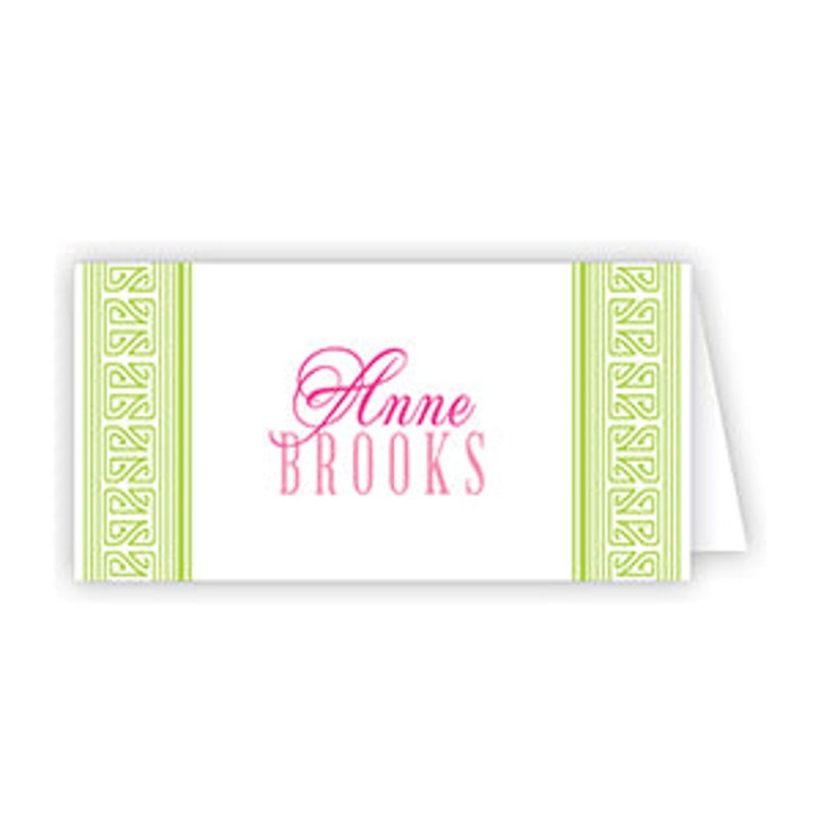 Home & Entertaining Rosanne Beck | Asian Stripe Lime Place Card