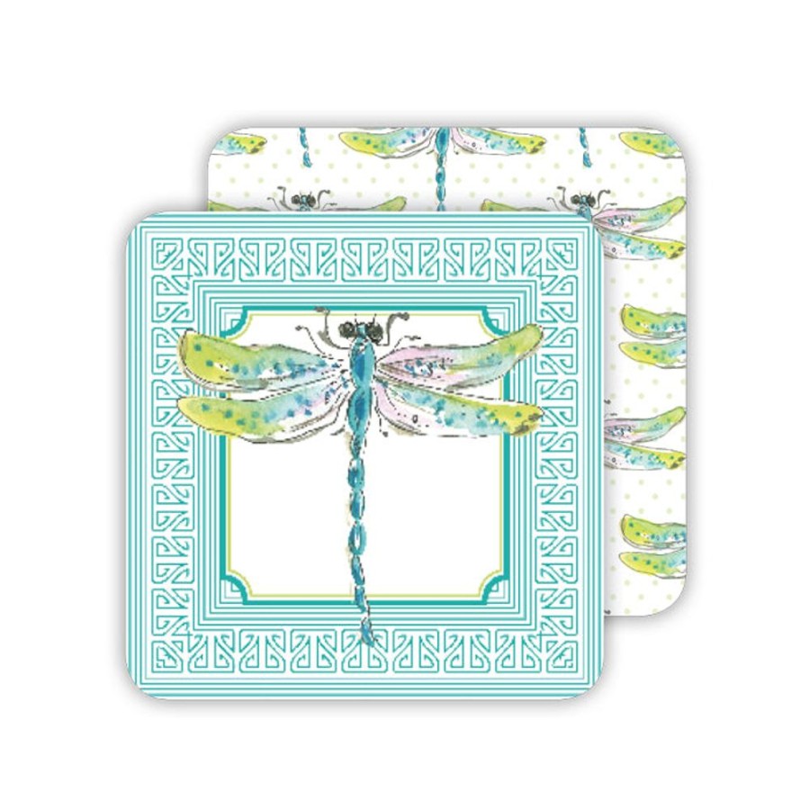 Home & Entertaining Rosanne Beck | Handpainted Dragonflies Paper Coasters