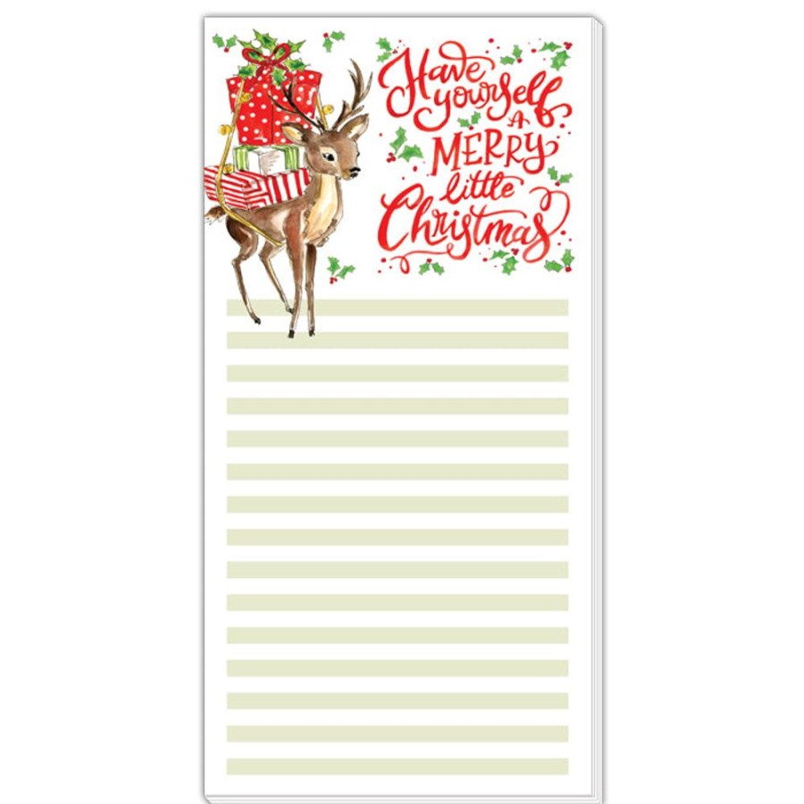 Seasonal Rosanne Beck | Reindeer With Presents Oversized Pad