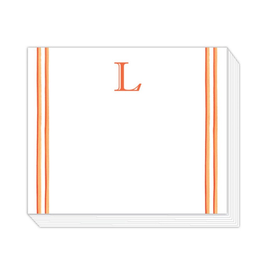 Monograms Rosanne Beck | Lattice Monogram L Notepad