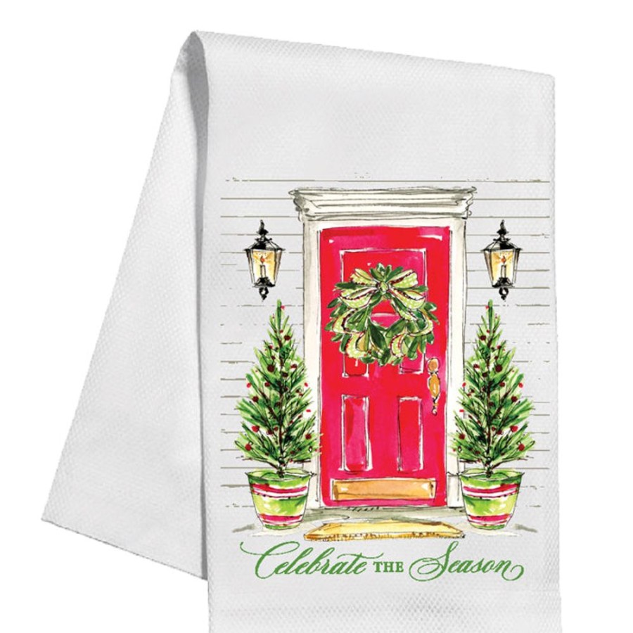 Seasonal Rosanne Beck | Celebrate The Season Christmas Door Kitchen Towel