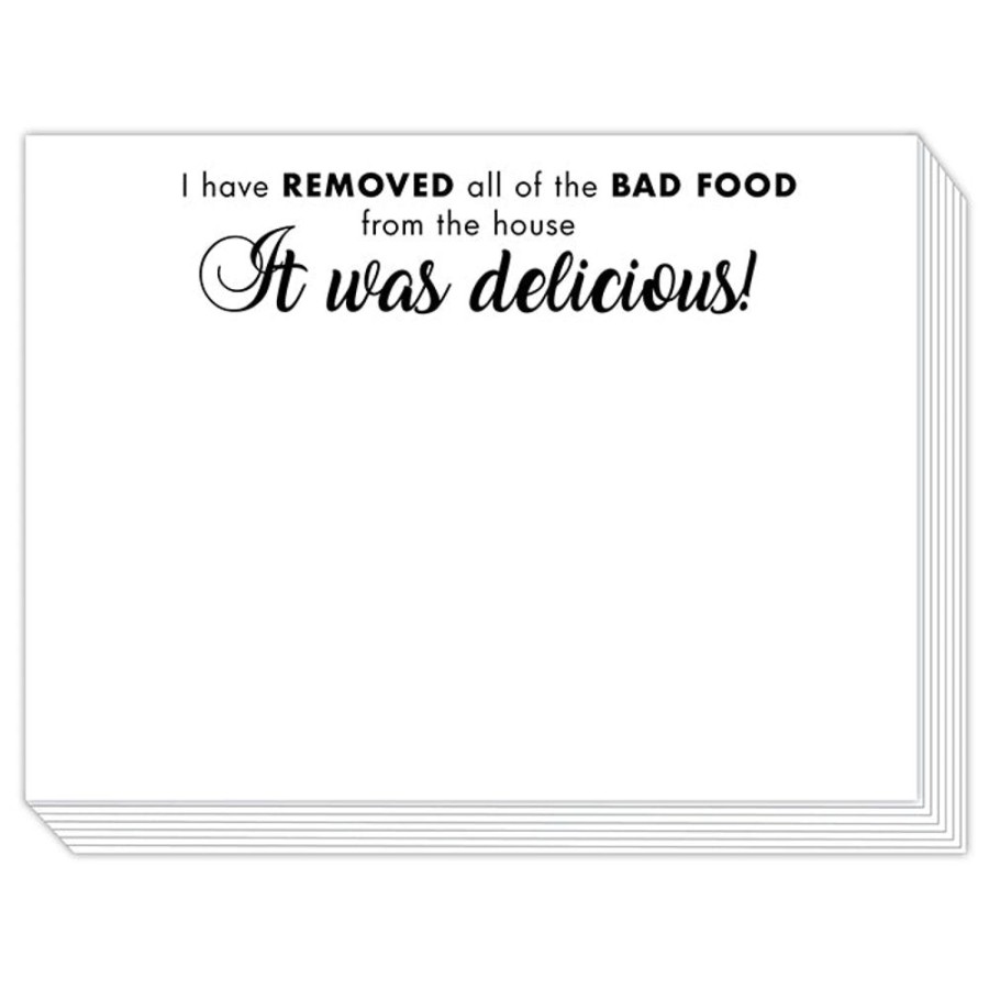 Notes & Pads Rosanne Beck | I Have Removed All Of The Bad Food Slab Pad