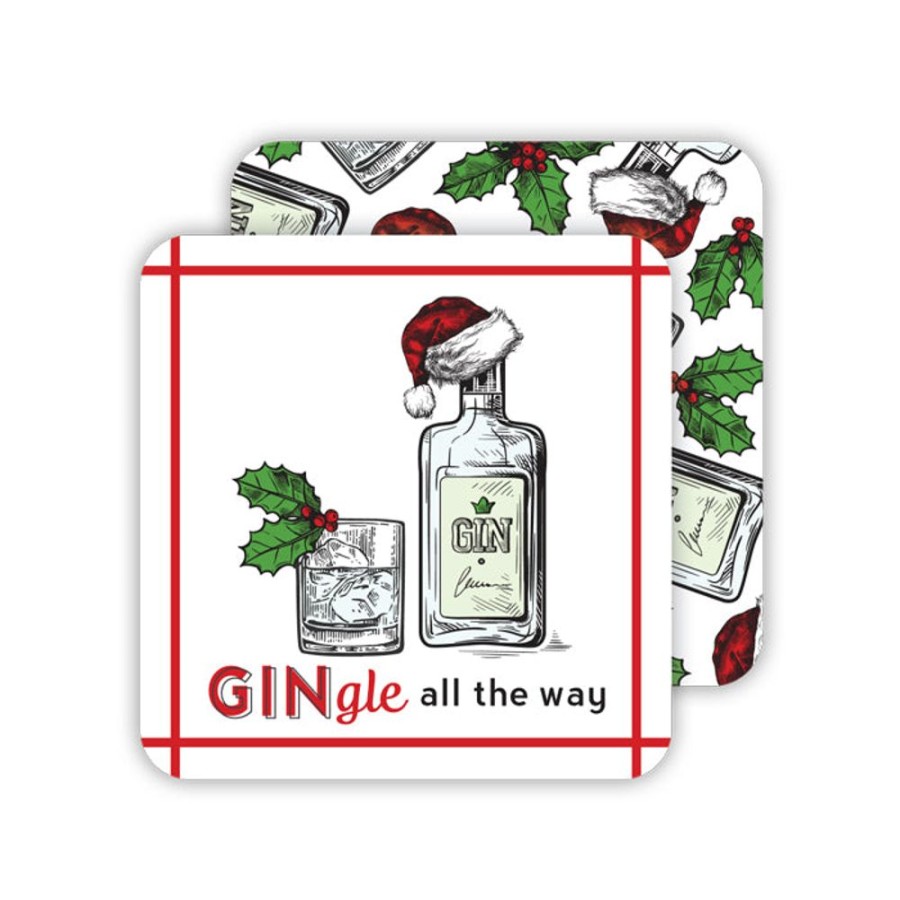 Seasonal Rosanne Beck | Gingle All The Way Paper Coasters