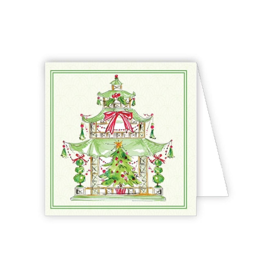 Seasonal Rosanne Beck | Holiday Pagoda Enclosure Card