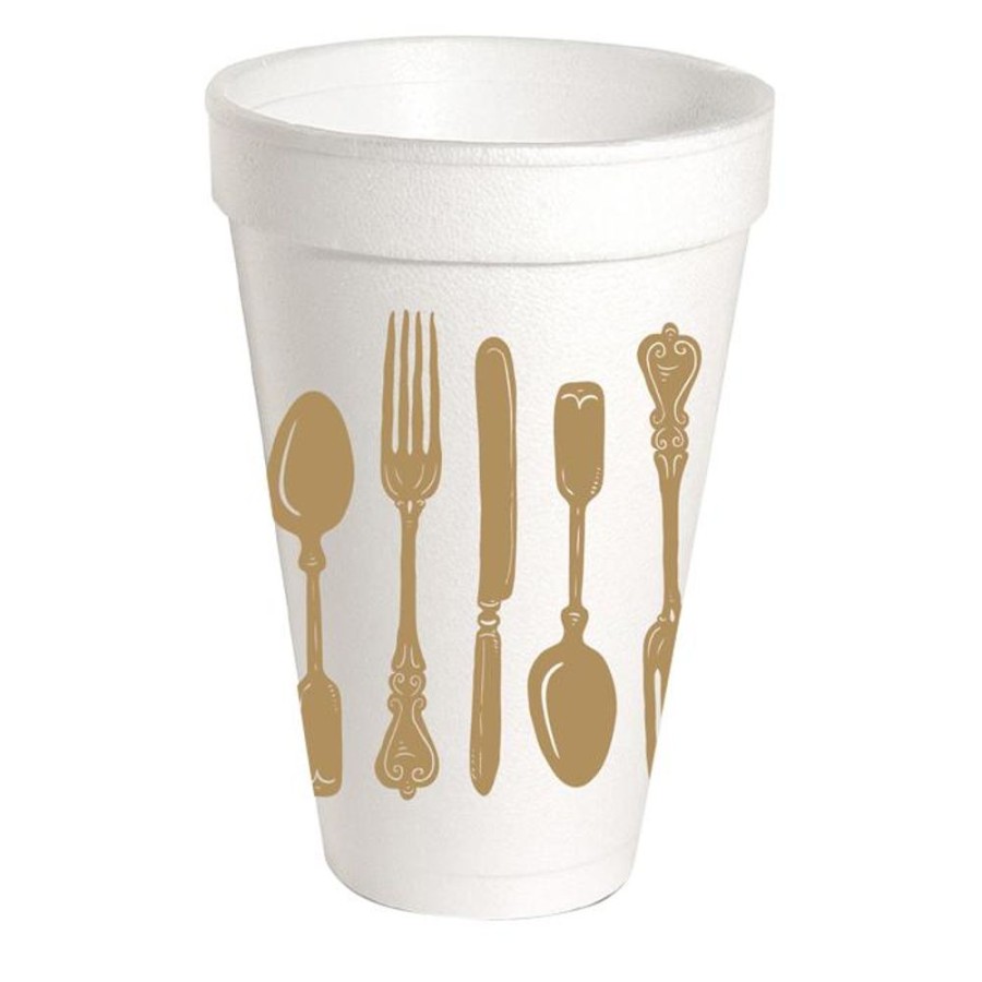 Home & Entertaining Rosanne Beck | Fancy Utensils Styrofoam Cup