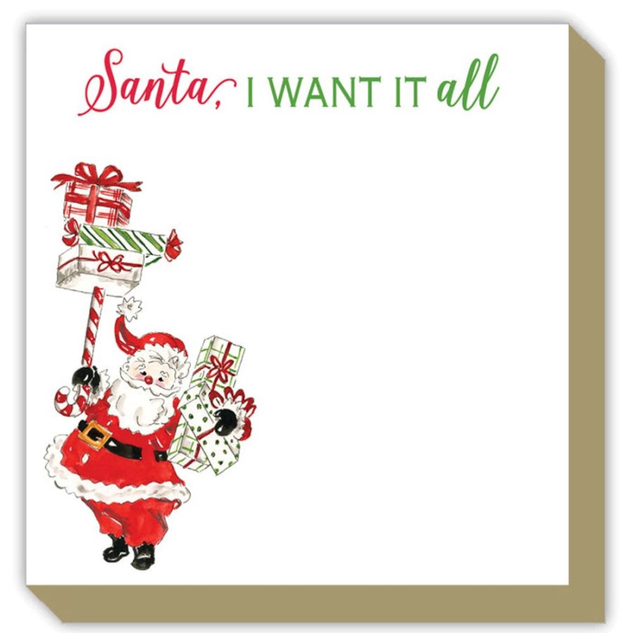 Invitations Rosanne Beck | Santa, I Want It All Luxe Pad