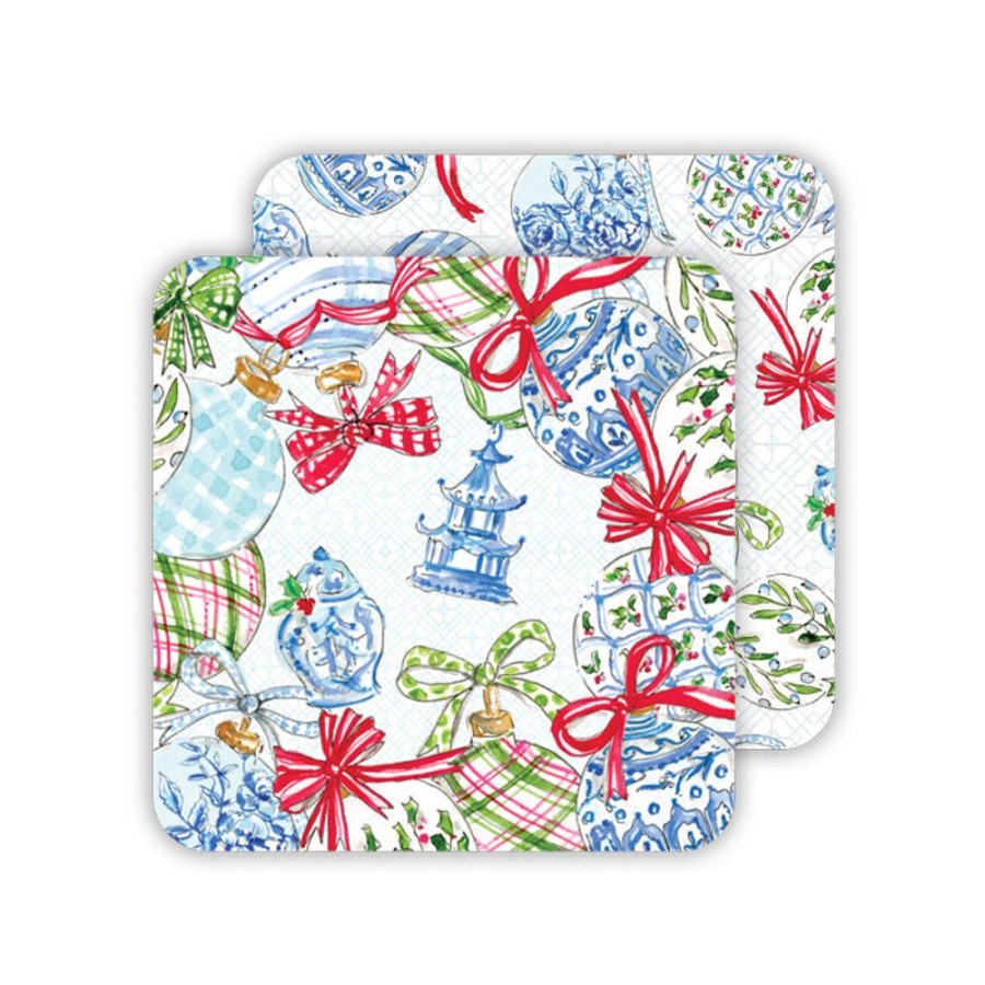 Seasonal Rosanne Beck | Chinoiserie Ornaments Paper Coasters