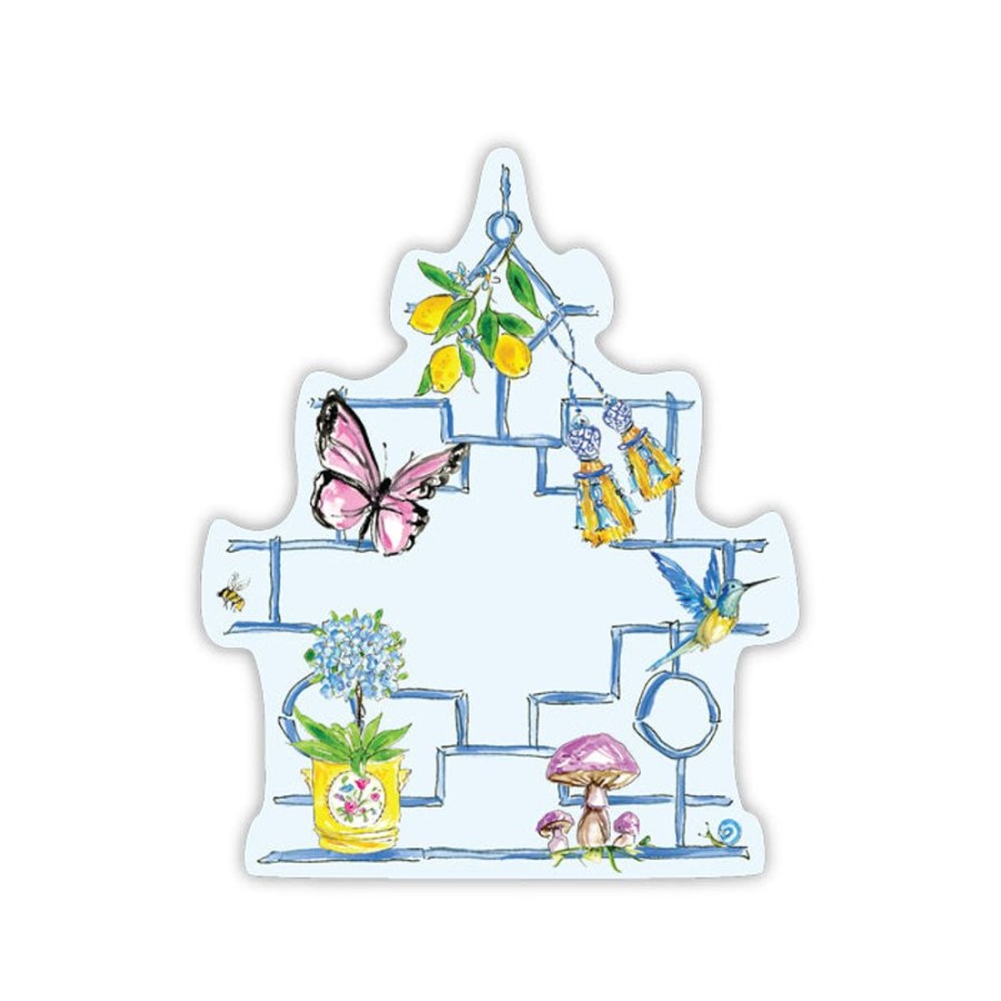 Home & Entertaining Rosanne Beck | Blue Bamboo Pagoda Wonderland Die-Cut Accents