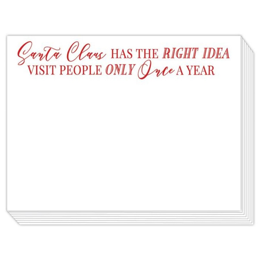 Invitations Rosanne Beck | Santa Claus Has The Right Idea Visit People Only Once A Year Slab Pad