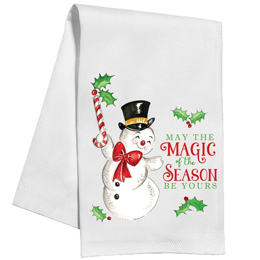 Invitations Rosanne Beck | May The Magic Of The Season Be Yours Kitchen Towel