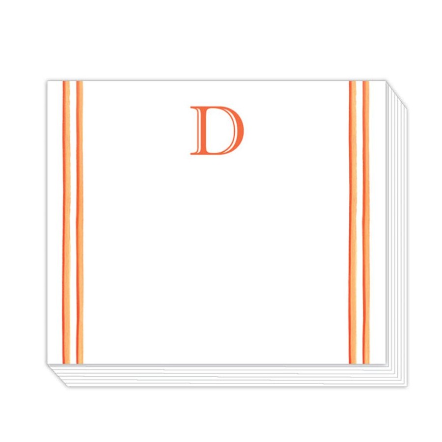 Monograms Rosanne Beck | Lattice Monogram D Notepad