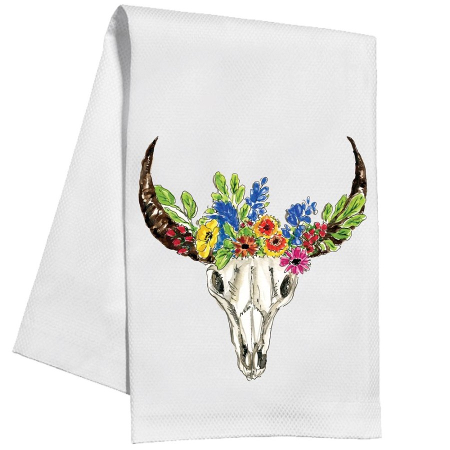 Home & Entertaining Rosanne Beck | Wildflower Skull Kitchen Towel