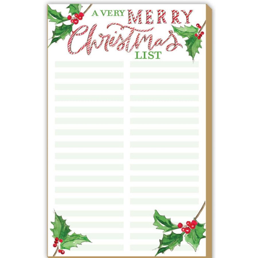 Seasonal Rosanne Beck | A Very Merry Christmas List Luxe Large Pad