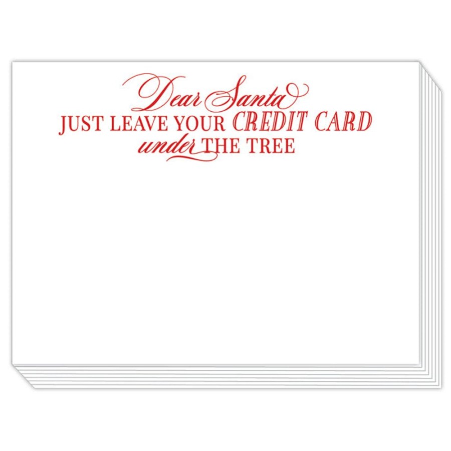 Seasonal Rosanne Beck | Dear Santa Just Leave Your Credit Card Slab Pad