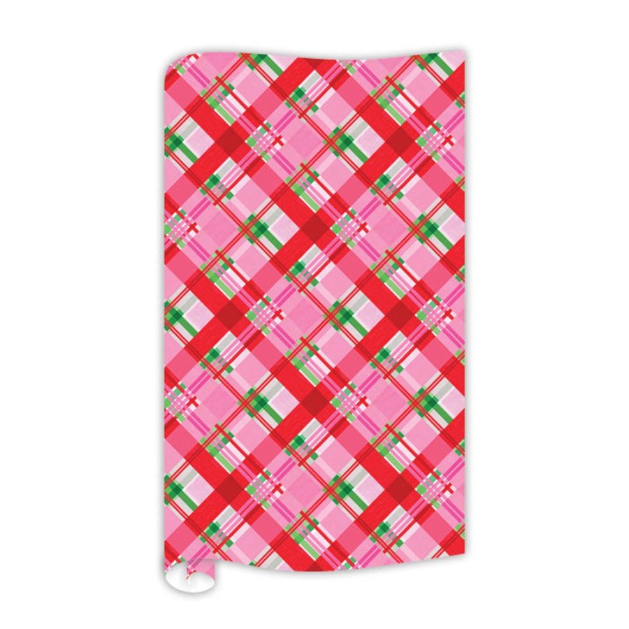 Seasonal Rosanne Beck | Pink Plaid Gift Wrap