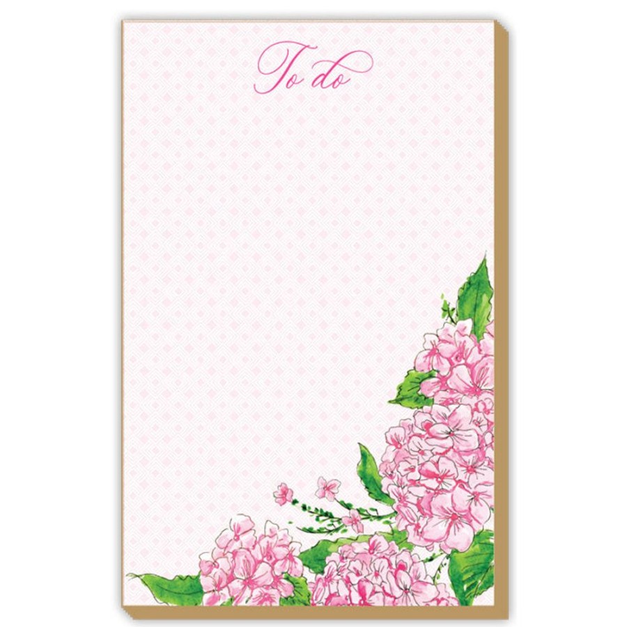 Notes & Pads Rosanne Beck | To Do Pink Hydrangea Luxe Large Pad