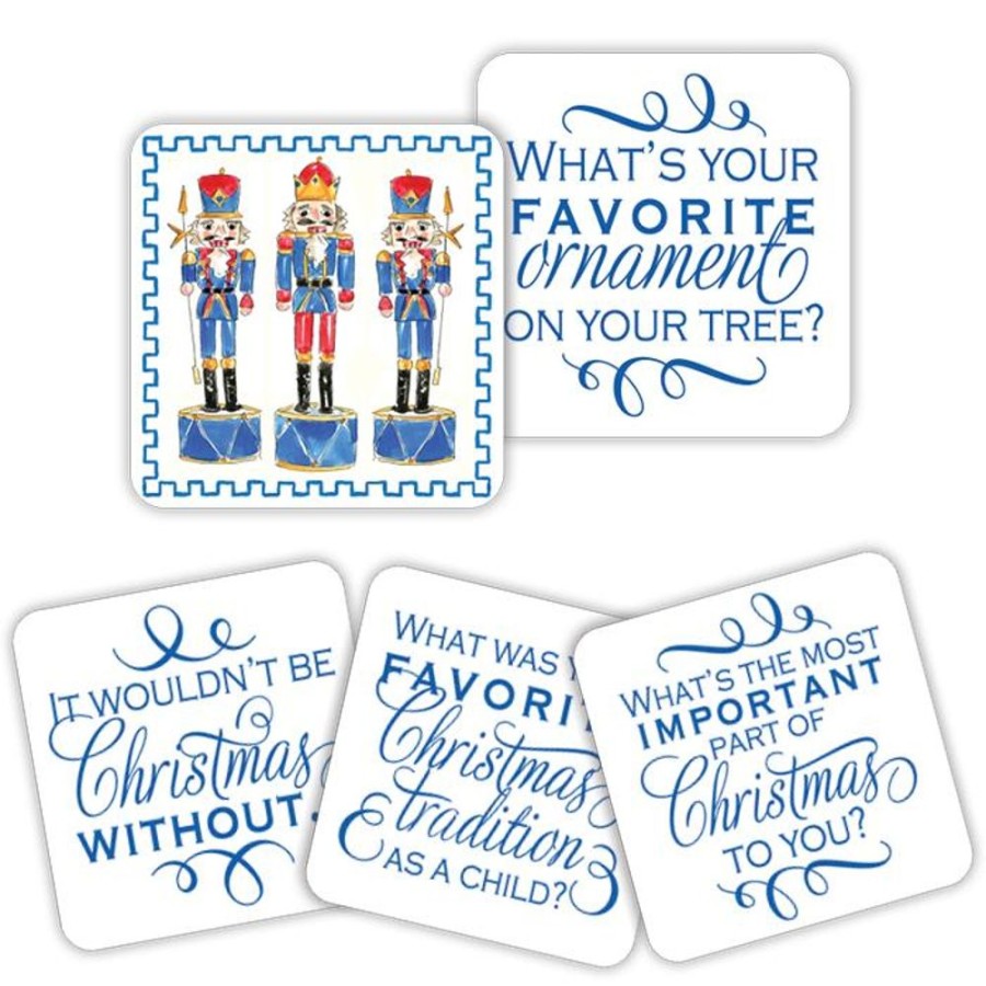 Seasonal Rosanne Beck | Handpainted Nutcrackers Conversation Coasters