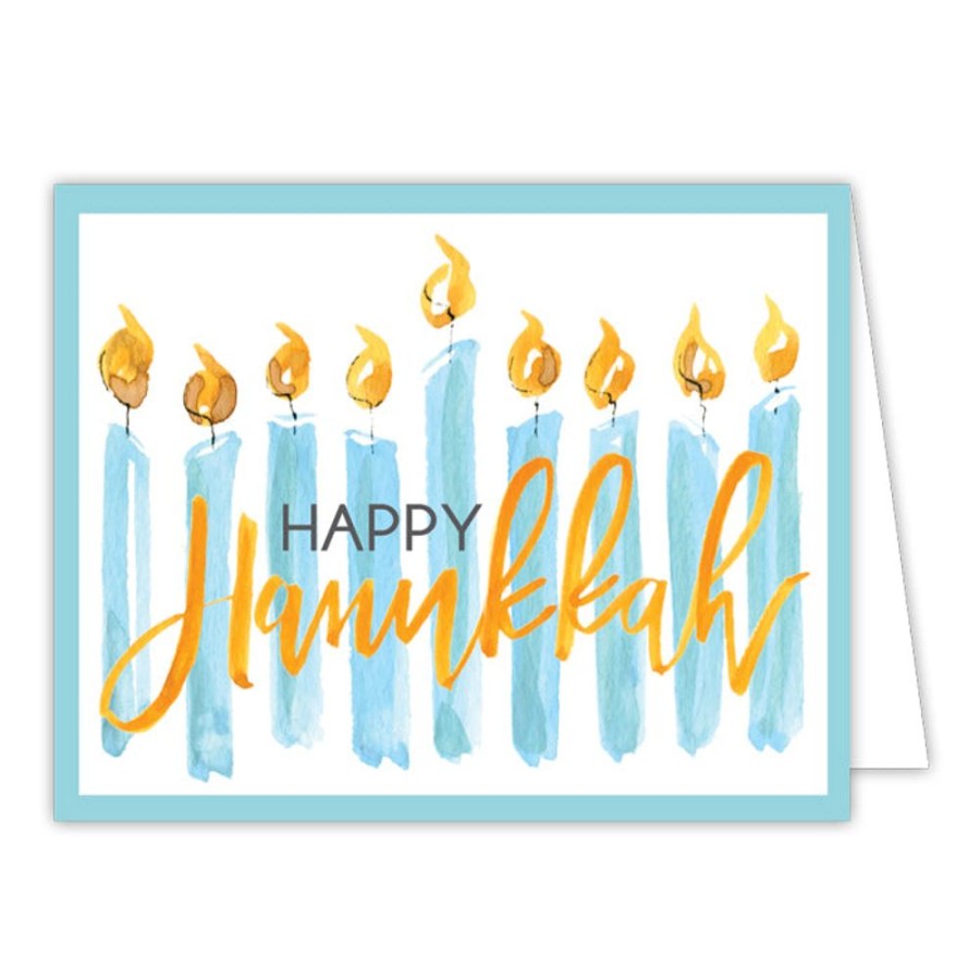 Invitations Rosanne Beck | Happy Hanukkah Candles Greeting Card