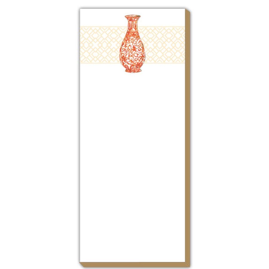 Notes & Pads Rosanne Beck | Orange Urn Luxe Skinny List Pad