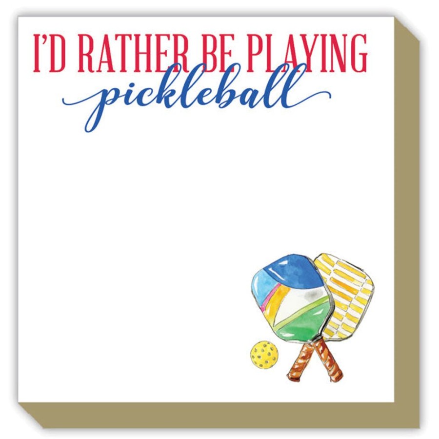 Notes & Pads Rosanne Beck | I'D Rather Be Playing Pickleball Luxe Notepad