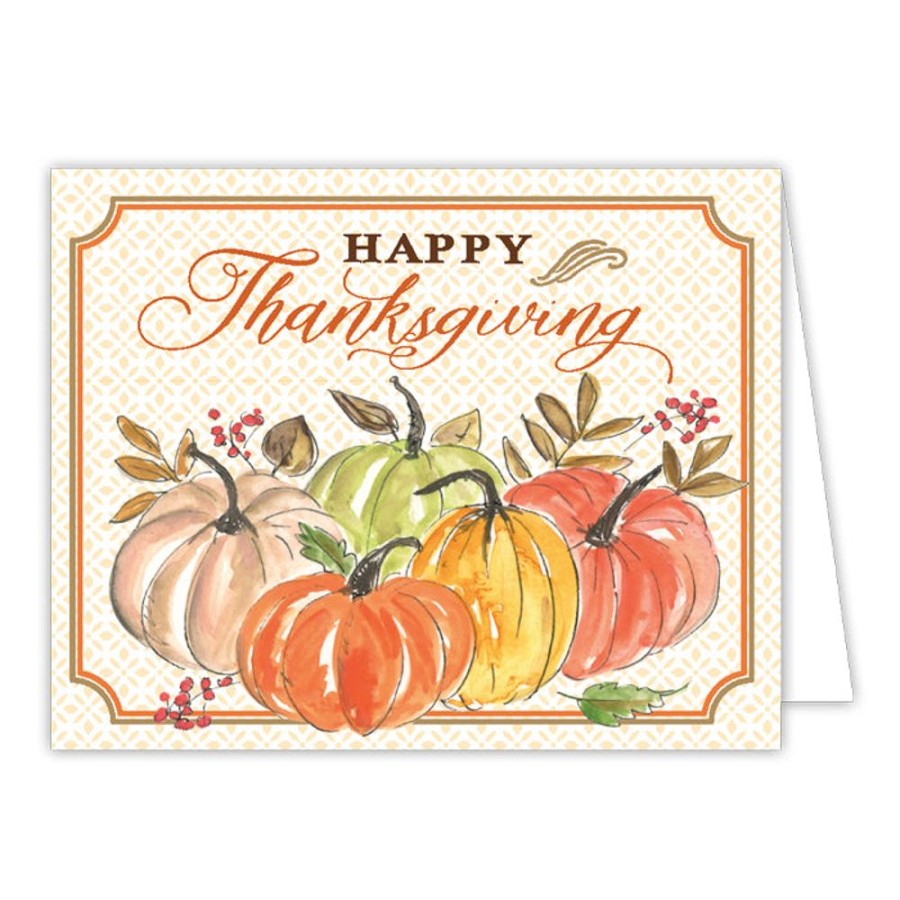 Invitations Rosanne Beck | Happy Thanksgiving Pumpkin Patch Greeting Card