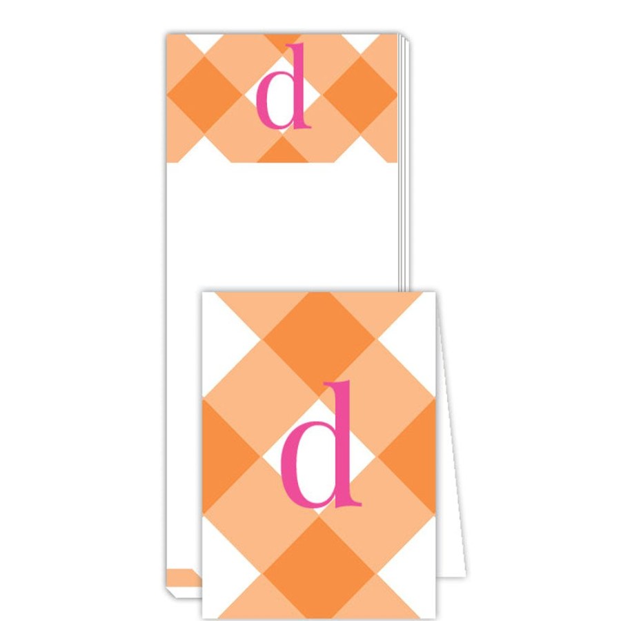 Monograms Rosanne Beck | Buffalo Check D Notepad | Noteset