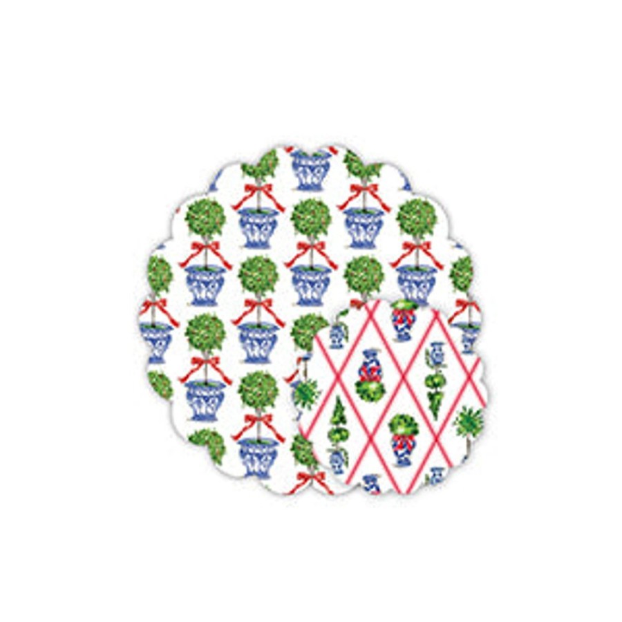 Seasonal Rosanne Beck | Christmas Topiary Doily Set