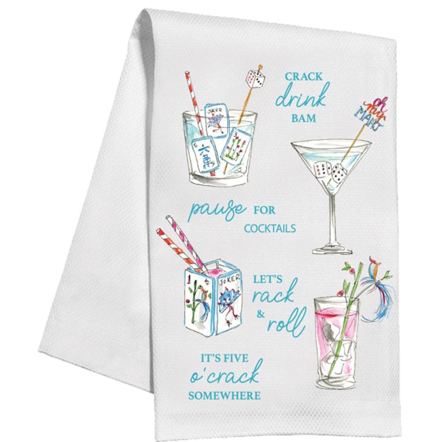 Home & Entertaining Rosanne Beck | Mahjong Cocktails Kitchen Towel