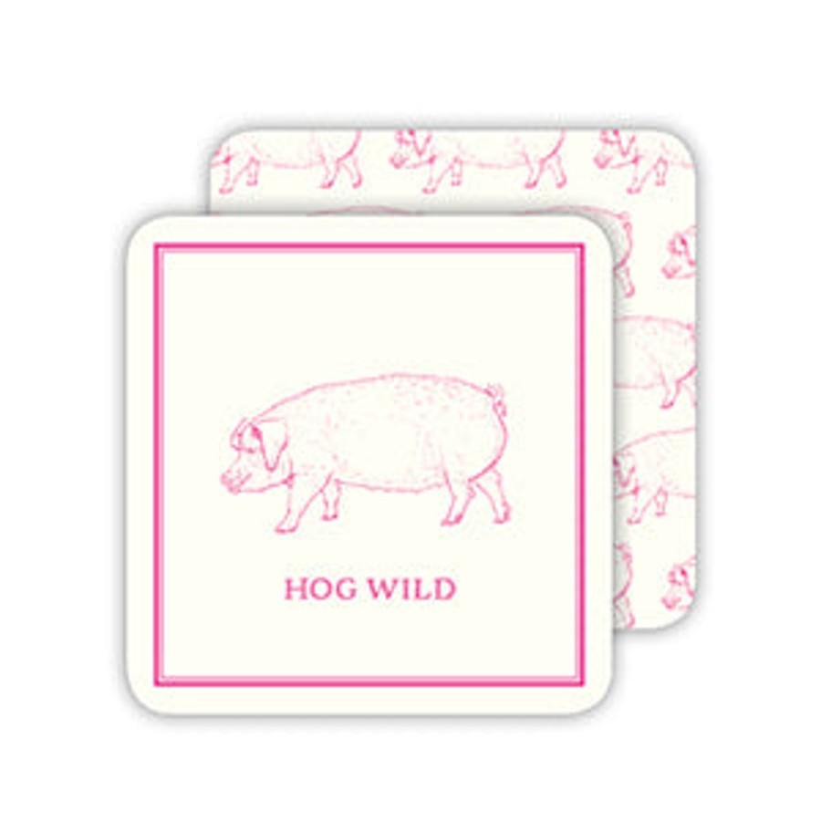 Home & Entertaining Rosanne Beck | Hog Wild Paper Coasters