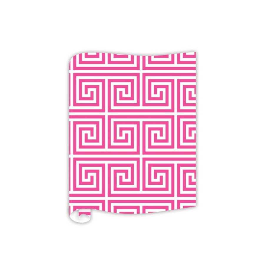 Home & Entertaining Rosanne Beck | Greek Key Hot Pink Table Runner