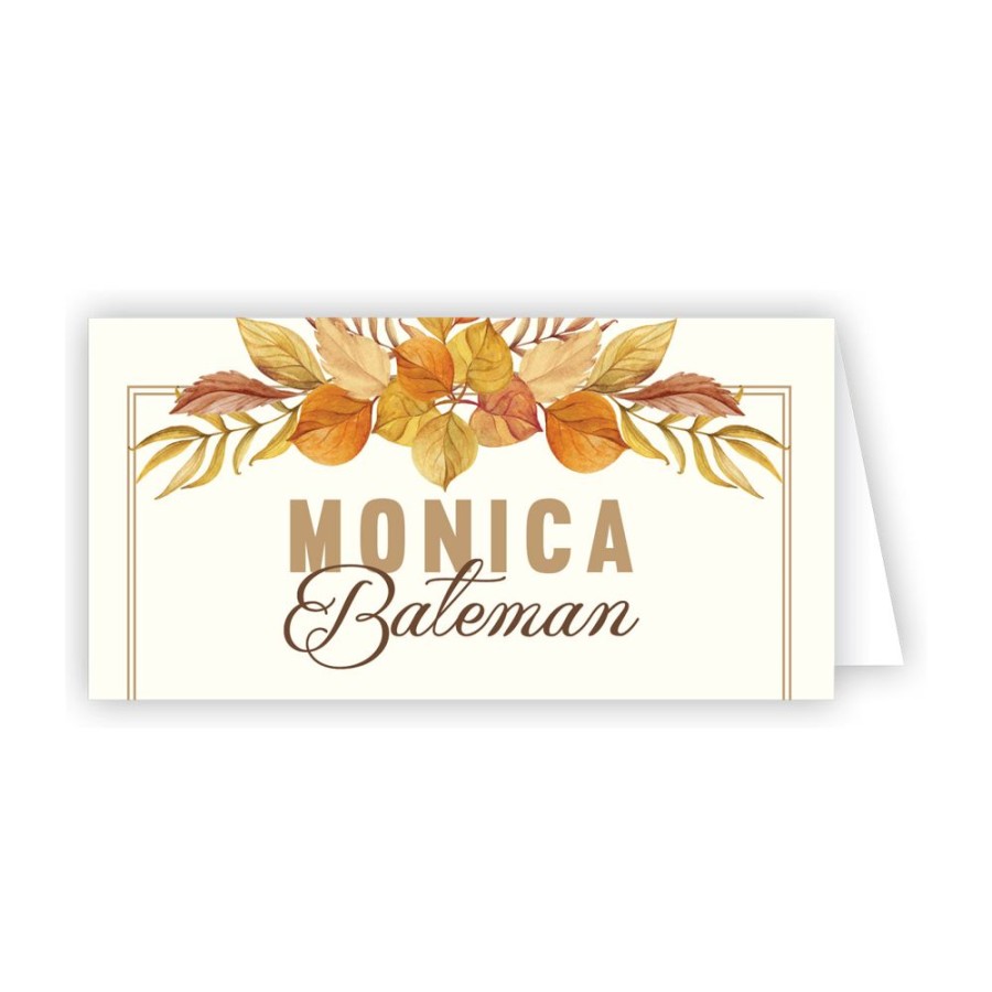 Home & Entertaining Rosanne Beck | Fall Leaves Place Card