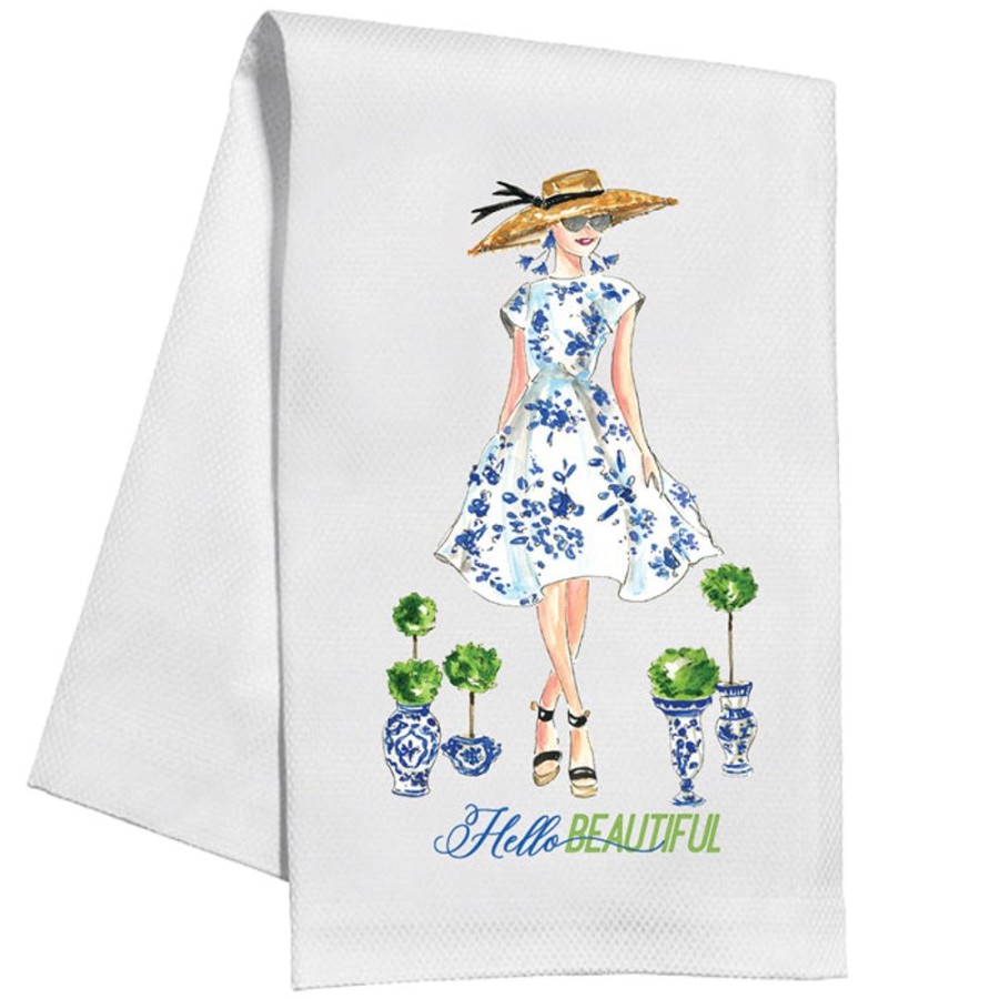 Home & Entertaining Rosanne Beck | Hello Beautiful Fashionista Kitchen Towel