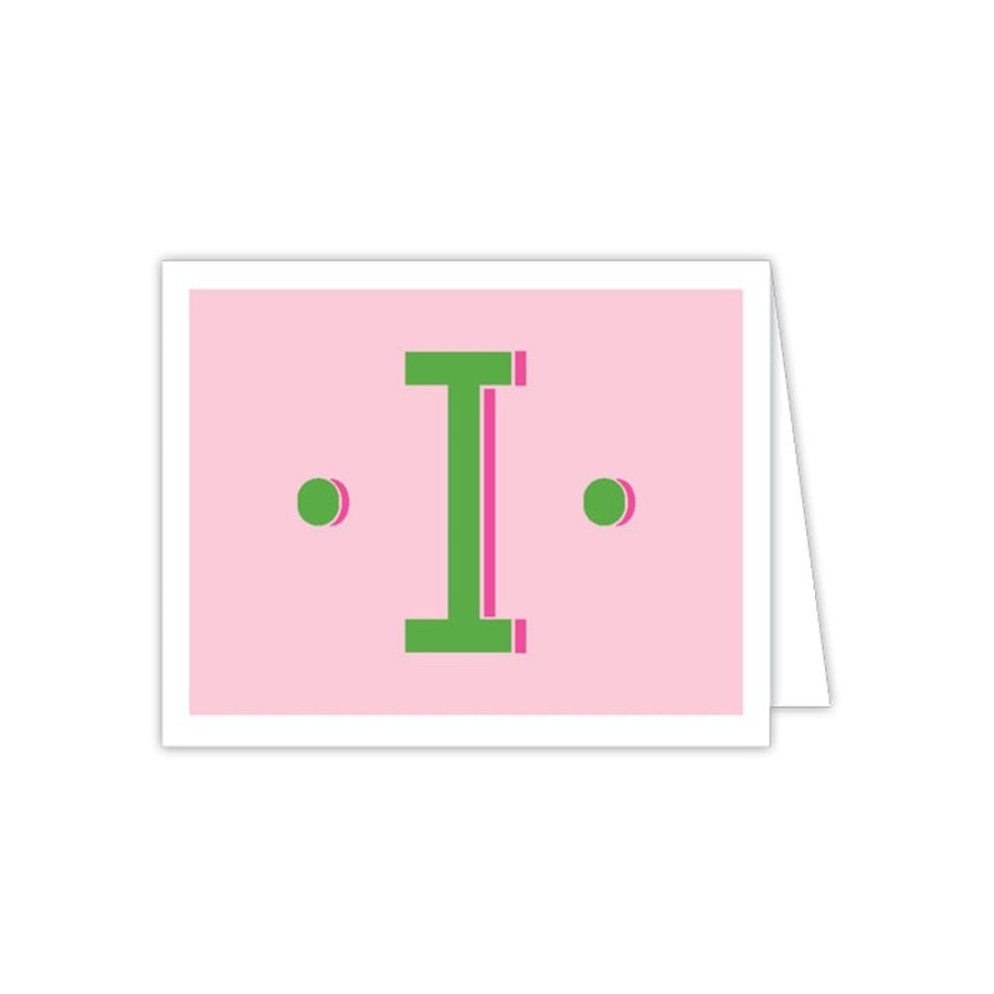 Notes & Pads Rosanne Beck | Color Block Monogram I Folded Note