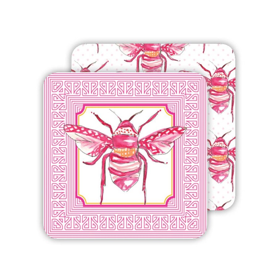 Home & Entertaining Rosanne Beck | Handpainted Bees Paper Coasters