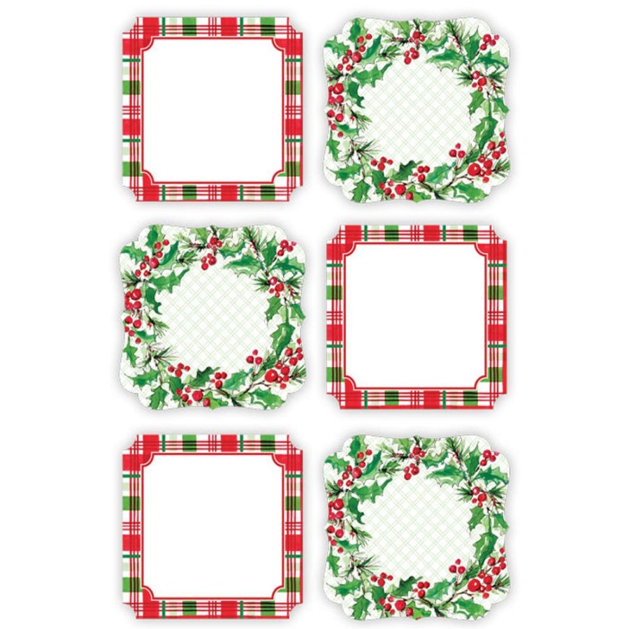 Seasonal Rosanne Beck | Holiday Plaid Die-Cut Sticker Sheet