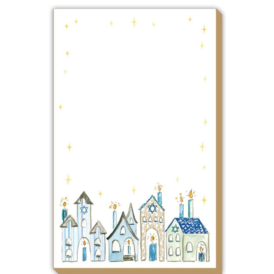 Invitations Rosanne Beck | Hanukkah Handpainted Homes Luxe Large Pad