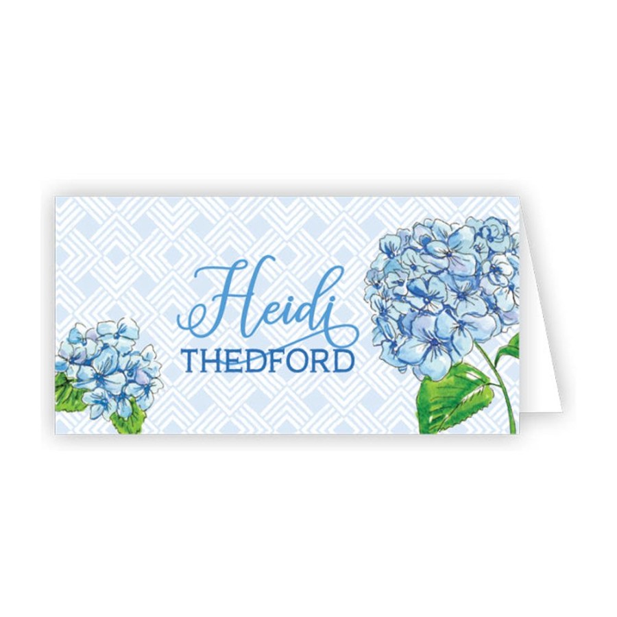 Home & Entertaining Rosanne Beck | Blue Hydrangea Place Card