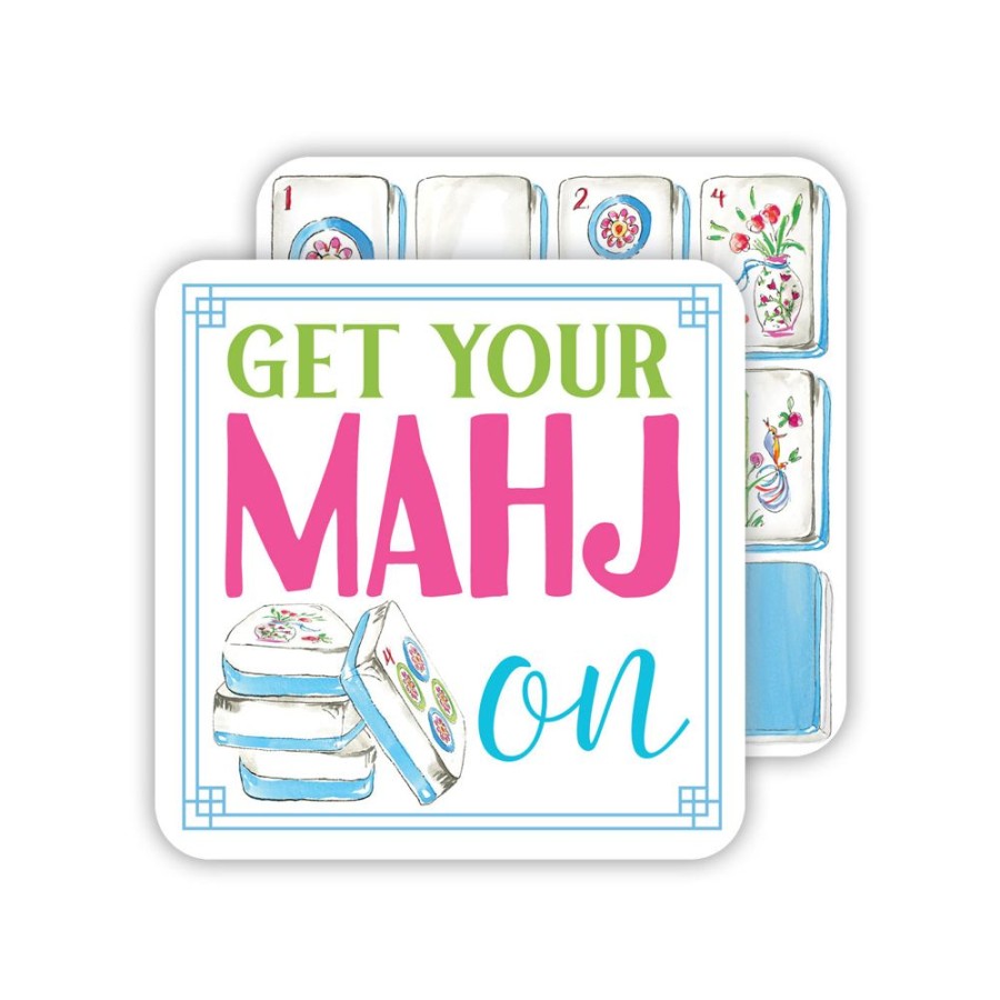 Home & Entertaining Rosanne Beck | Get Your Mahj On Paper Coasters