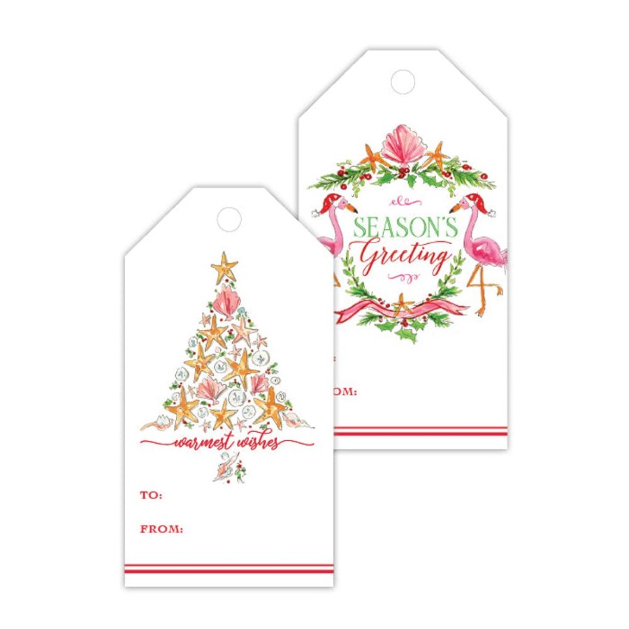 Seasonal Rosanne Beck | Warmest Wishes Seashells Gift Tags