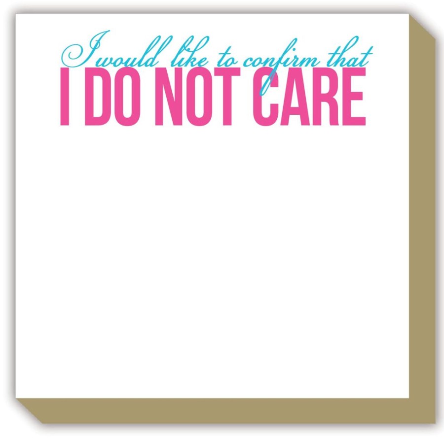 Notes & Pads Rosanne Beck | I Would Like To Confirm That I Do Not Care Luxe Notepad