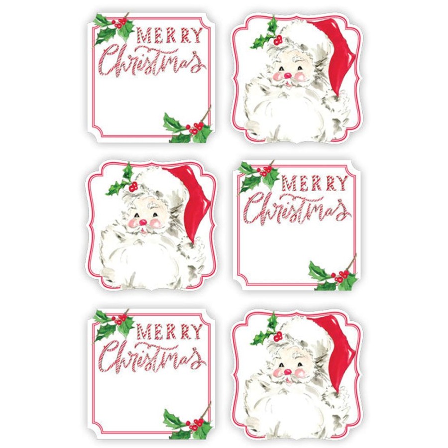 Seasonal Rosanne Beck | Candy Canes And Santa Die-Cut Sticker Sheet