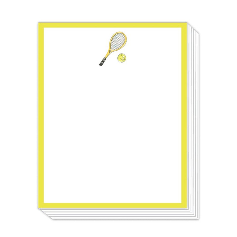 Notes & Pads Rosanne Beck | Tennis Racket And Ball Gold Stack Pad