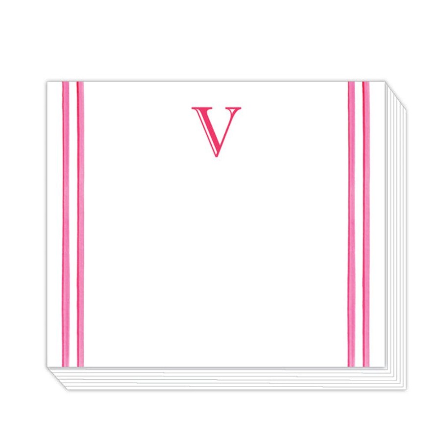 Monograms Rosanne Beck | Lattice Monogram V Notepad